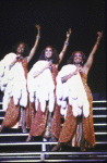 Actresses (L-R) Arnetia Walker, Deborah Burrell & LueCinda Ramseur in a scene fr. the Bus & Truck Tour of the Broadway musical "Dreamgirls."