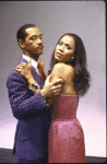 Actors Alisa Gyse & Weyman Thompson in a scene fr. the International Tour of the Broadway musical "Dreamgirls."