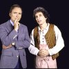 Actors (L-R) Dick Cavett & Chip Zien in a scene fr. the second replacement cast of the Broadway musical "Into the Woods." (New York)