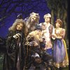 Actors (L-R) Cleo Laine, Chuck Wagner, Rex Robbins, Ray Gill & Mary Gordon Murray in a scene fr. the National Tour of the Broadway musical "Into the Woods."