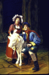 Actors Charlotte Rae & Robert Duncan McNeill in a scene fr. the National Tour of the Broadway musical "Into the Woods."