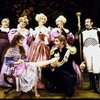 Actors (Front) Jill Geddes & Chuck Wagner; (Top L-R) Don Crosby, Judy McLane, Danette Cuming, Jo Ann Cunningham & Stuart Zagnit in a scene fr. the replacement cast of the National Tour of the Broadway musical "Into the Woods." (Wilmington)