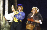 Actors Tracy Katz & Kevin R. Wright in a scene fr. the replacement cast of the National Tour of the Broadway musical "Into the Woods." (Wilmington)