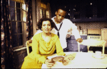 Actors Gloria Foster and Akili Prince in a scene from the New York Shakespeare Festival's production of the play "The Forbidden City." (New York)