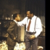 Actors (L-R) Akili Prince and Frankie Faison in a scene from the New York Shakespeare Festival's production of the play "The Forbidden City." (New York)