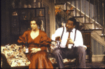 Actors Gloria Foster and Frankie Faison in a scene from the New York Shakespeare Festival's production of the play "The Forbidden City." (New York)