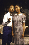 Actors Erika Alexander and Akili Prince in a scene from the New York Shakespeare Festival's production of the play "The Forbidden City." (New York)