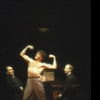 Actors (L-R) David Schramm, James Harper and Paul Walker in a scene from the revival of the Broadway musical "The Cradle Will Rock." (New York)