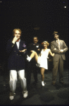 Actors (L-R) Henry Stram, David Schramm, Patti LuPone and Tom Alan Robbins in a scene from the revival of the Broadway musical "The Cradle Will Rock." (New York)