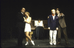 Actors (L-R) David Schramm, Patti LuPone, David Anglin, Henry Stram and Tom Alan Robbins in a scene from the revival of the Broadway musical "The Cradle Will Rock." (New York)