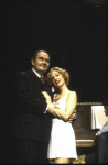 Actors Patti LuPone and David Schramm in a scene from the revival of the Broadway musical "The Cradle Will Rock." (New York)
