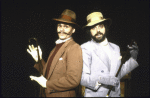 Actors (L-R) Randle Mell and Gerald Gutierrez in a scene from the revival of the Broadway musical "The Cradle Will Rock." (New York)