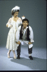 Actors Kay Cole and James Lecesne in a scene from the Off-Broadway musical "One Man Band." (New York)