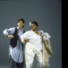 Actors Judy Gibson and James Lecesne in a scene from the Off-Broadway musical "One Man Band." (New York)