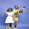 Actors Stephanie Mills & Gregg Burge in a publicity shot fr. the replacement cast of the Broadway musical "The Wiz." (New York)