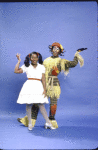 Actors Stephanie Mills & Gregg Burge in a publicity shot fr. the replacement cast of the Broadway musical "The Wiz." (New York)