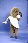 Actors Stephanie Mills & Ken Prymus in a publicity shot fr. the replacement cast of the Broadway musical "The Wiz." (New York)