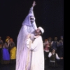 Actors (Front) Jeri Sager and Topol w. cast in a scene from the revival of the Broadway musical "Fiddler on the Roof." (Detroit)