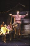 Actors (2R-R) Michael Berresse and Ron Bohmer w. cast in a scene from the revival of the Broadway musical "Fiddler on the Roof." (Detroit)