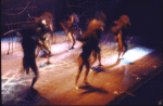Dancers in a scene from the Broadway musical "The Wiz." (New York)