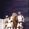 Actors (L-R) Hinton Battle, Stephanie Mills, Ted Ross & Tiger Haynes in a scene fr. the Broadway musical "The Wiz." (New York)