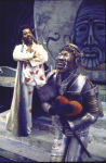 Actors (L-R) Andre De Shields & Tiger Haynes in a scene fr. the Broadway musical "The Wiz." (New York)