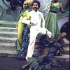 Actor Andre De Shields (C) w. cast in a scene fr. the Broadway musical "The Wiz." (New York)