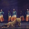 Actor Ted Ross (C) w. "Poppies" in a scene fr. the Broadway musical "The Wiz." (New York)