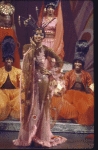 Glinda, the Good Witch of the South, (played by Dee Dee Bridgewater) in Act II of the Broadway musical "The Wiz." (New York)