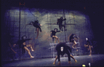 Dancers in a scene fr. the Broadway musical "The Wiz." (New York)