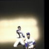 Actors (L-R) Bob Morrisey and David Alan Grier in a scene from the Broadway musical "The First." (New York)