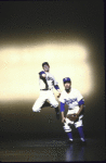 Actors (L-R) Bob Morrisey and David Alan Grier in a scene from the Broadway musical "The First." (New York)