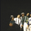 Actor David Alan Grier (5L) with cast in a scene from the Broadway musical "The First." (New York)