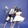 Actors Stephanie Mills & Ben Harney in a publicity shot fr. the replacement cast of the Broadway musical "The Wiz." (New York)