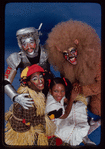 Actors (Top-Bottom) Ben Harney, Gregg Burge, Stephanie Mills & Ken Prymus in a publicity shot fr. the replacement cast of the Broadway musical "The Wiz." (New York)