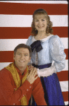 Actors Nancy Ringham and Larry Gatlin in a publicity shot from the second replacement cast of the Broadway musical "The Will Rogers Follies." (New York)