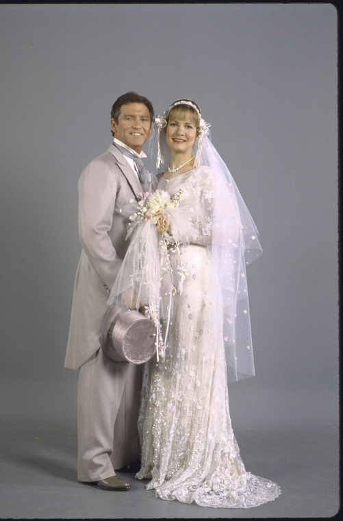Actors Nancy Ringham and Larry Gatlin in a publicity shot from the ...
