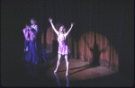 Actresses (L-R) Dee Hoty and Leigh Zimmerman in a scene from the National tour of the Broadway musical "The Will Rogers Follies." (San Francisco)