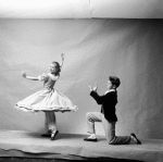 (L-R) Ballet dancer Bonnie Bedelia with brother, ballet dancer Christopher Culkin, in publicity photo for the New York City Ballet's "The Nutcracker."