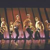 Actors (L-R) Zelda Pulliam, Gregory B. Drotar, Gail Benedict, Vicki Frederick, Sandahl Bergman, Jill Cook, David Warren Gibson & Edward Love in a scene fr. the Broadway musical "Dancin'."
