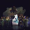 Actor Andre De Shields (C) w. cast in a scene fr. the Broadway musical "The Wiz." (New York)