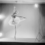 Ballerina Maria Tallchief in studio pose fromballet "Swan Lake."