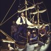Actors Kevin Kline (2L) & Rex Smith (2R) w. cast in a scene fr. the New York Shakespeare Festival's production of the musical "The Pirates of Penzance." (New York)