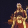 Actresses (L-R) Aku Kadogo, Rise Collins, Trazana Beverly (front), Laurie Carlos, Seret Scott & Paula Moss in a scene fr. the New York Shakespeare Festival's production of the play "For Colored Girls Who Have Considered Suicide When the Rainbow is Enuf." (New York)