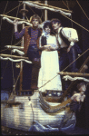 Actors (L-R) Rex Smith, Linda Ronstadt & Kevin Kline in a scene fr. the New York Shakespeare Festival's production of the musical "The Pirates of Penzance." (New York)