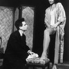 Actors Barry Miller and Polly Draper in a scene from the Broadway production of the play "Crazy He Calls Me"
