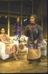 Actresses (L-R) Helen Funai, Tina Chen and June Kim in a scene from the New York Shakespeare Festival's production of the play "Family Devotions." (New York)