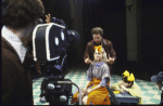 Actors (L-R) Anna Levine, Christopher Walken & Johann Carlo in a scene fr. the New York Shakespeare Festival's production of the play "Cinders." (New York)