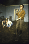 Actresses (L-R) Amelda Brown, Linda Bassett, Tricia Kelly and Cecily Hobbs in a scene from the NY Shakespeare Festival production of the play "Fen." 