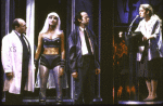 Actors (L-R) Larry Block, Marla Sucharetza, David Schechter and Katherine Hiler in a scene from the New York Shakespeare Festival's production of the play "Temptation." (New York)
